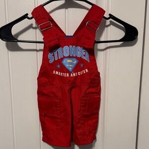 DC Comics Red Superman Kids Overalls
